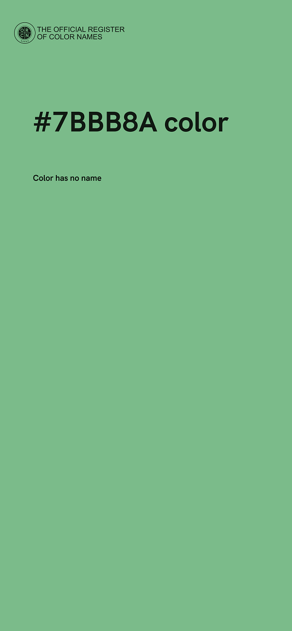 #7BBB8A color image