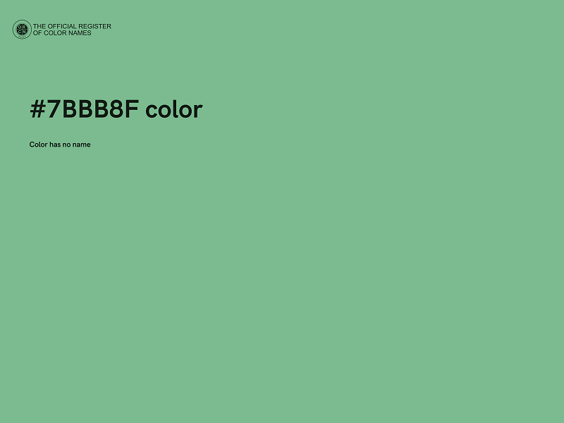 #7BBB8F color image