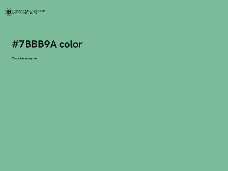 #7BBB9A color image