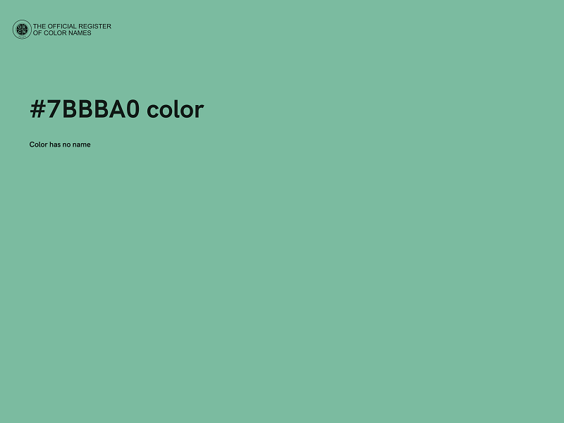 #7BBBA0 color image