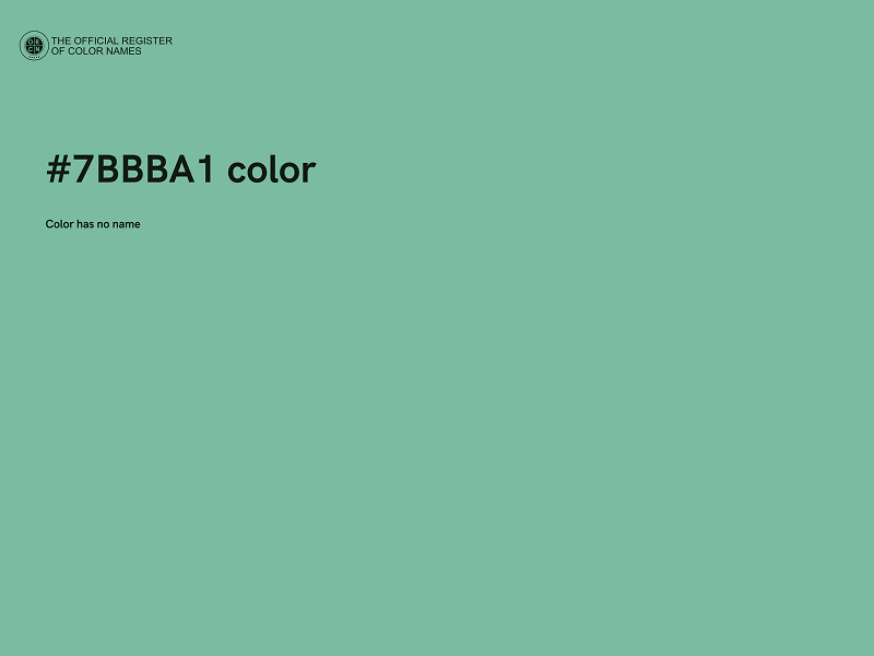 #7BBBA1 color image