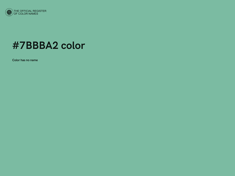 #7BBBA2 color image