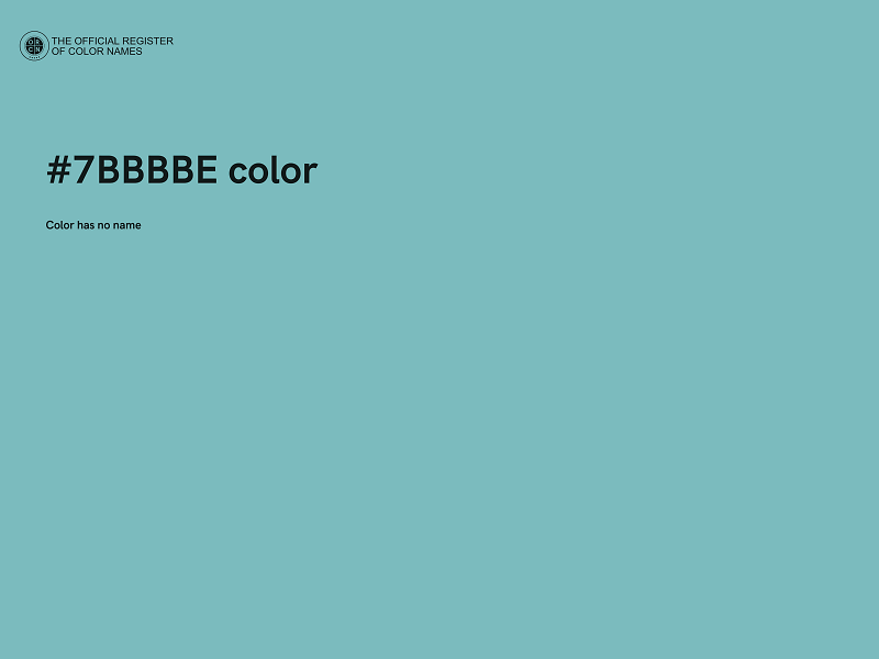 #7BBBBE color image