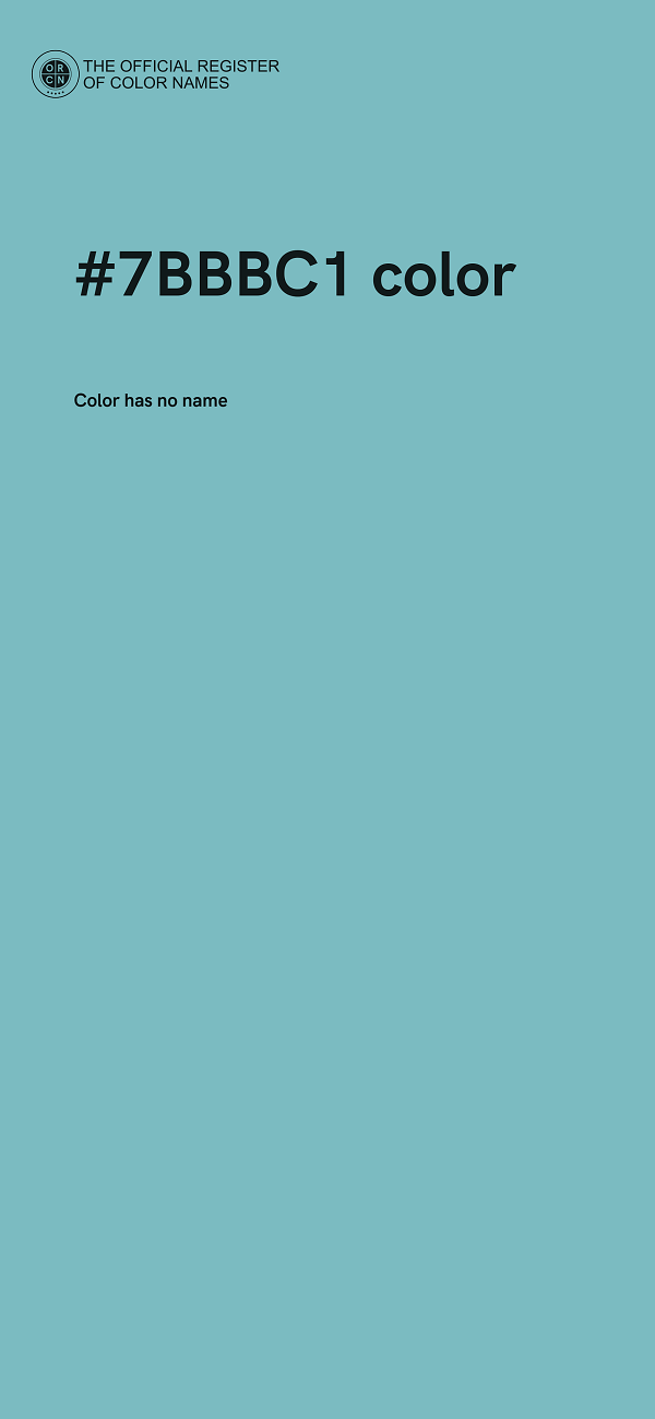 #7BBBC1 color image