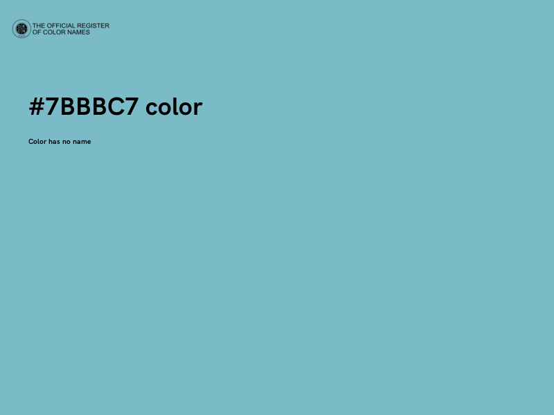 #7BBBC7 color image