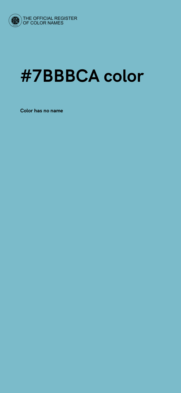#7BBBCA color image