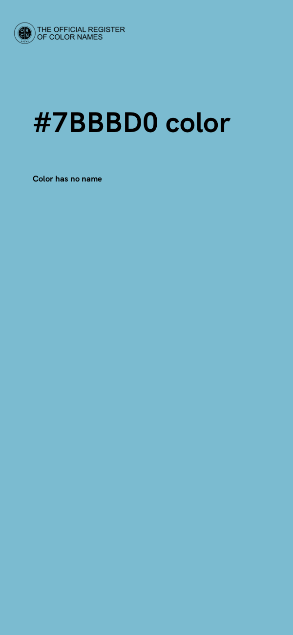 #7BBBD0 color image