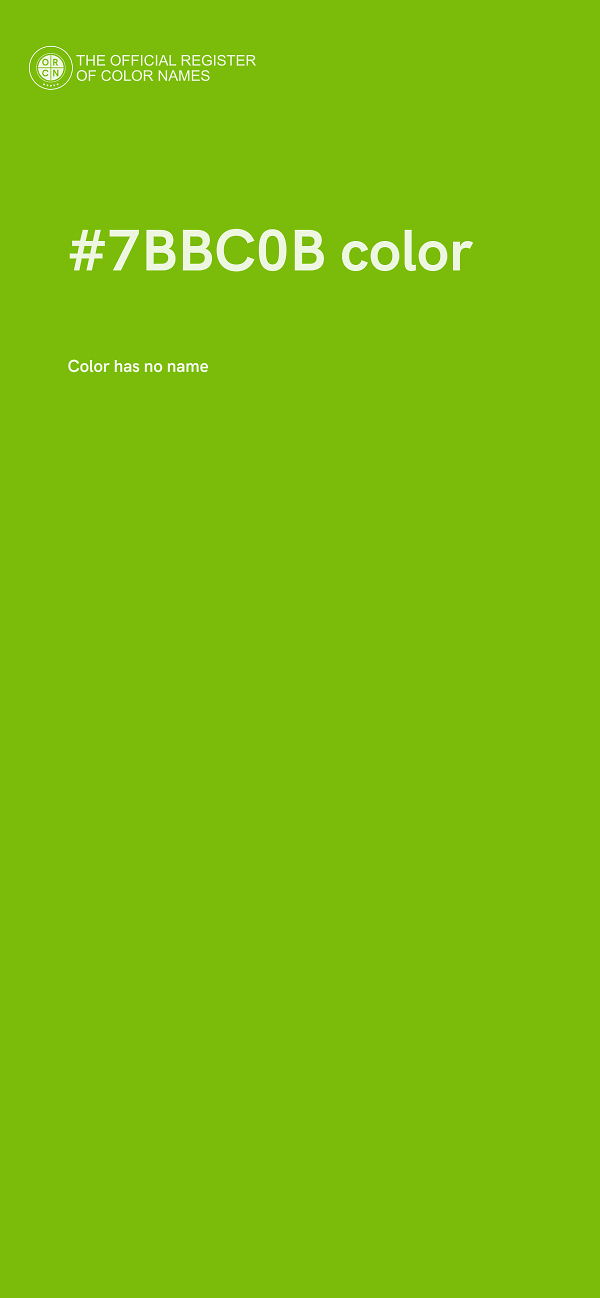 #7BBC0B color image