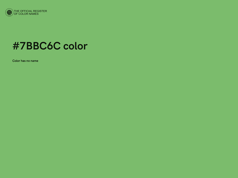 #7BBC6C color image