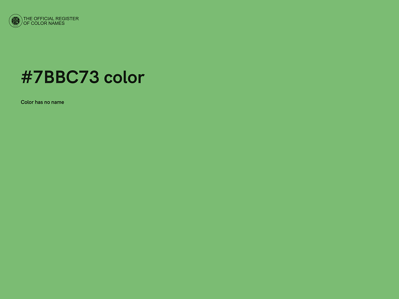 #7BBC73 color image