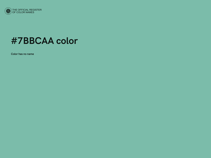 #7BBCAA color image