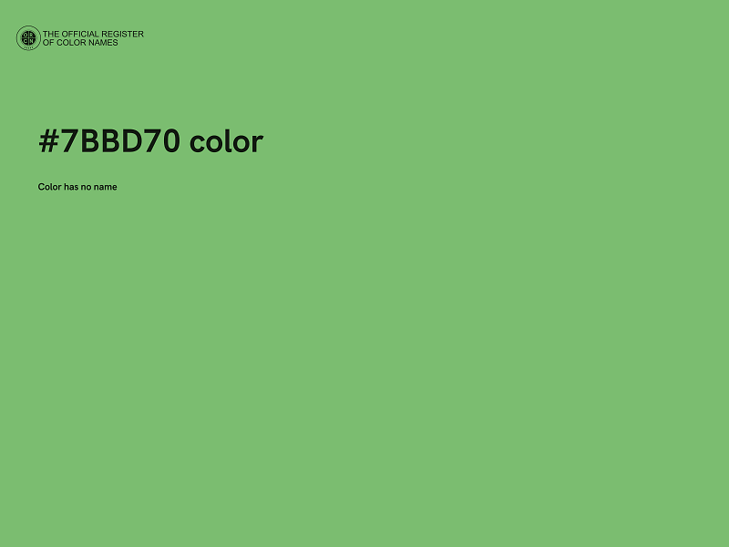 #7BBD70 color image