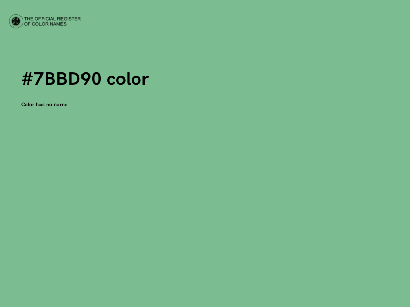 #7BBD90 color image