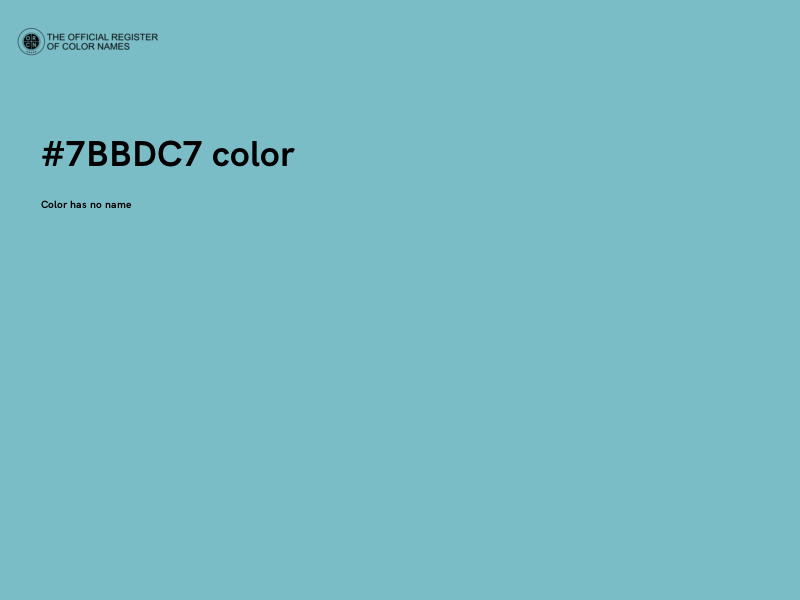 #7BBDC7 color image