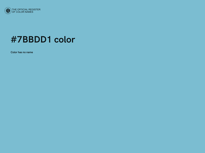 #7BBDD1 color image