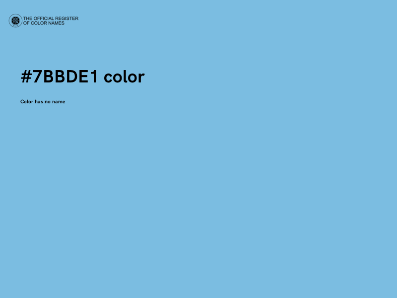 #7BBDE1 color image