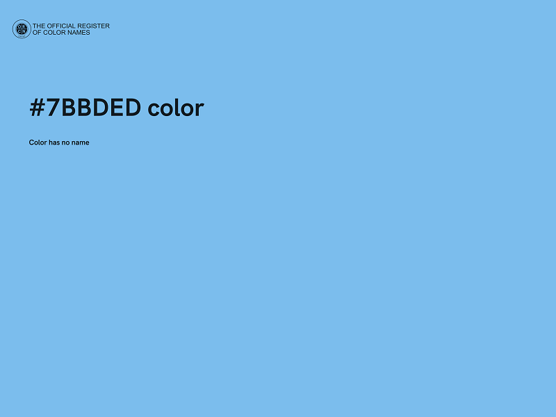 #7BBDED color image