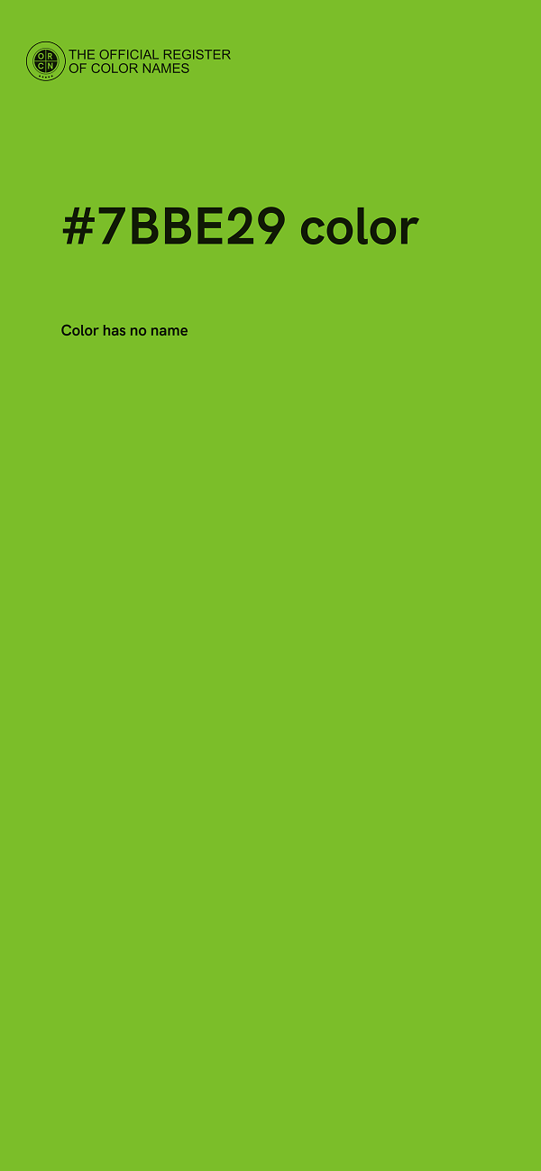 #7BBE29 color image