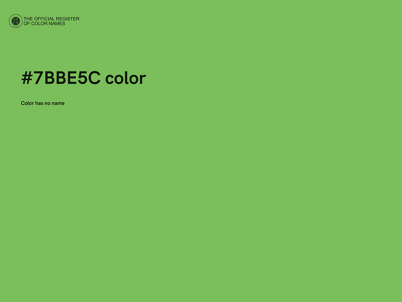 #7BBE5C color image