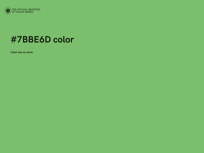 #7BBE6D color image