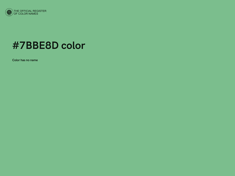 #7BBE8D color image