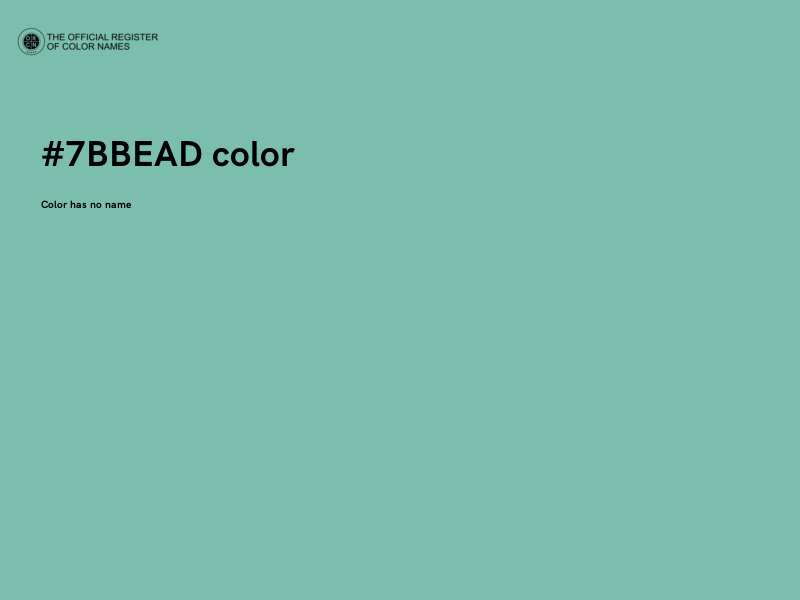 #7BBEAD color image
