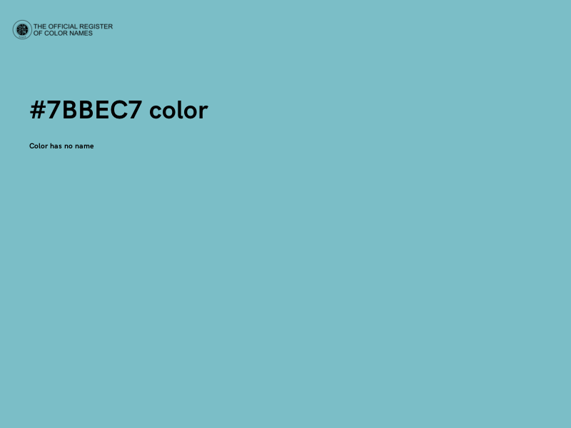 #7BBEC7 color image