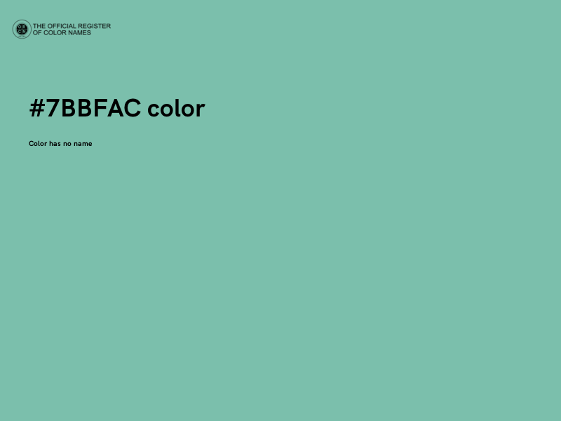 #7BBFAC color image