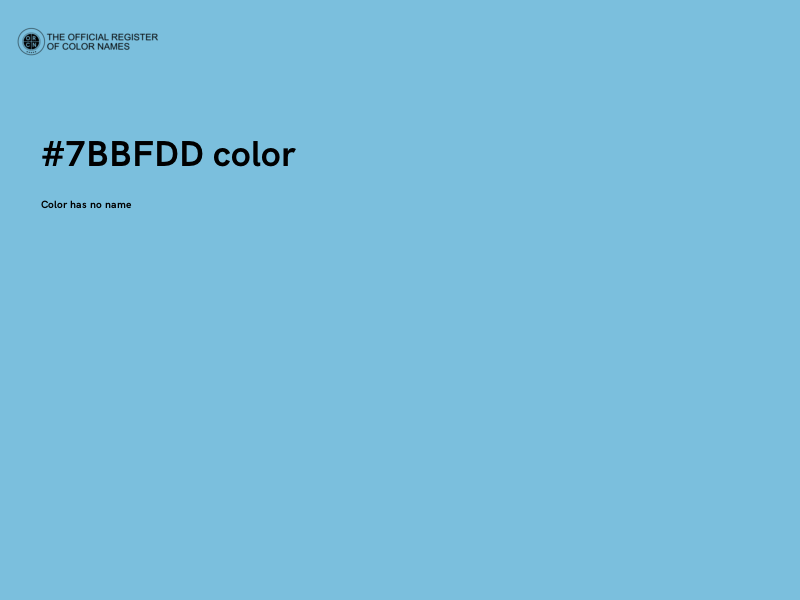 #7BBFDD color image