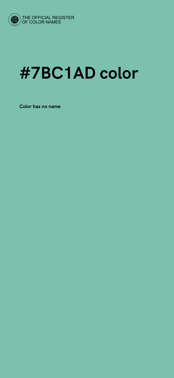 #7BC1AD color image