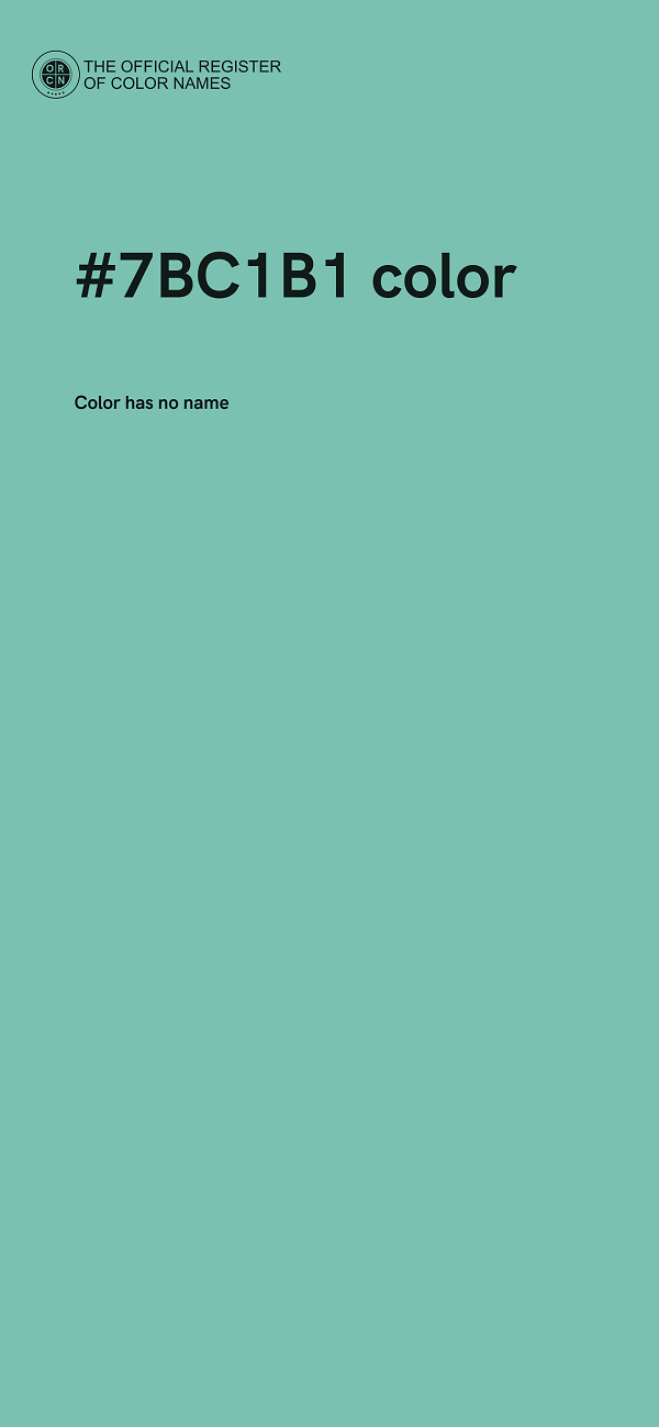 #7BC1B1 color image