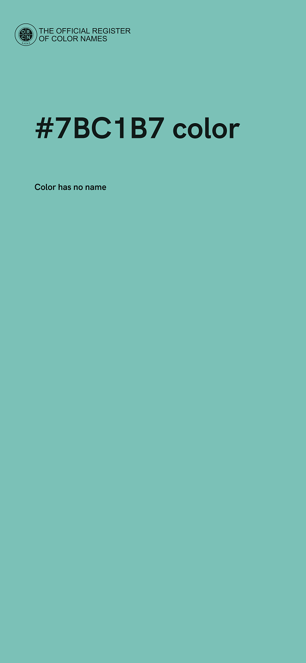#7BC1B7 color image