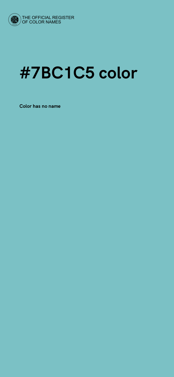 #7BC1C5 color image