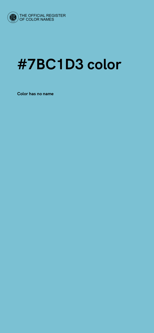#7BC1D3 color image