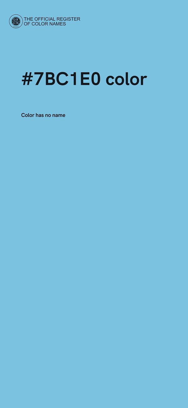 #7BC1E0 color image