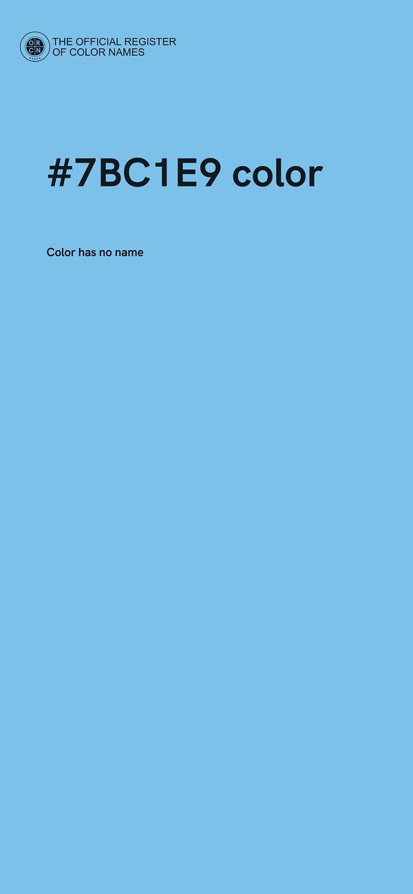 #7BC1E9 color image