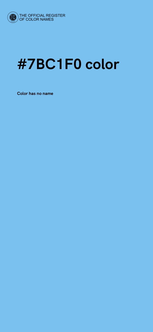 #7BC1F0 color image