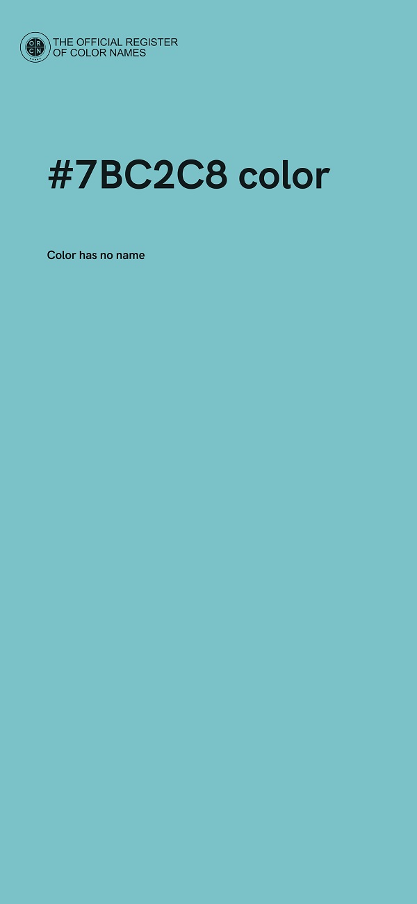 #7BC2C8 color image