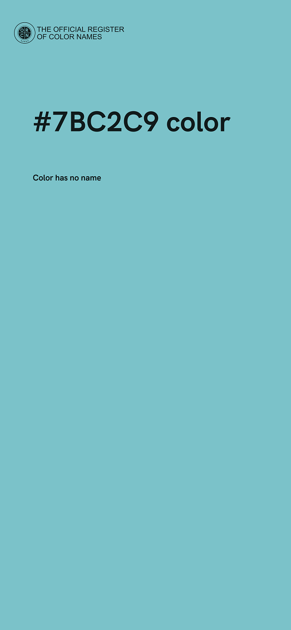 #7BC2C9 color image