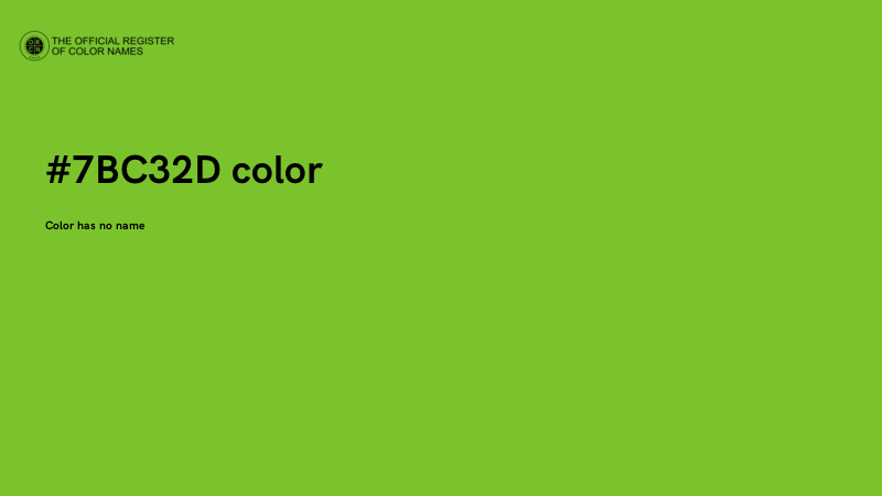#7BC32D color image