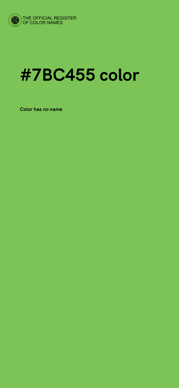 #7BC455 color image