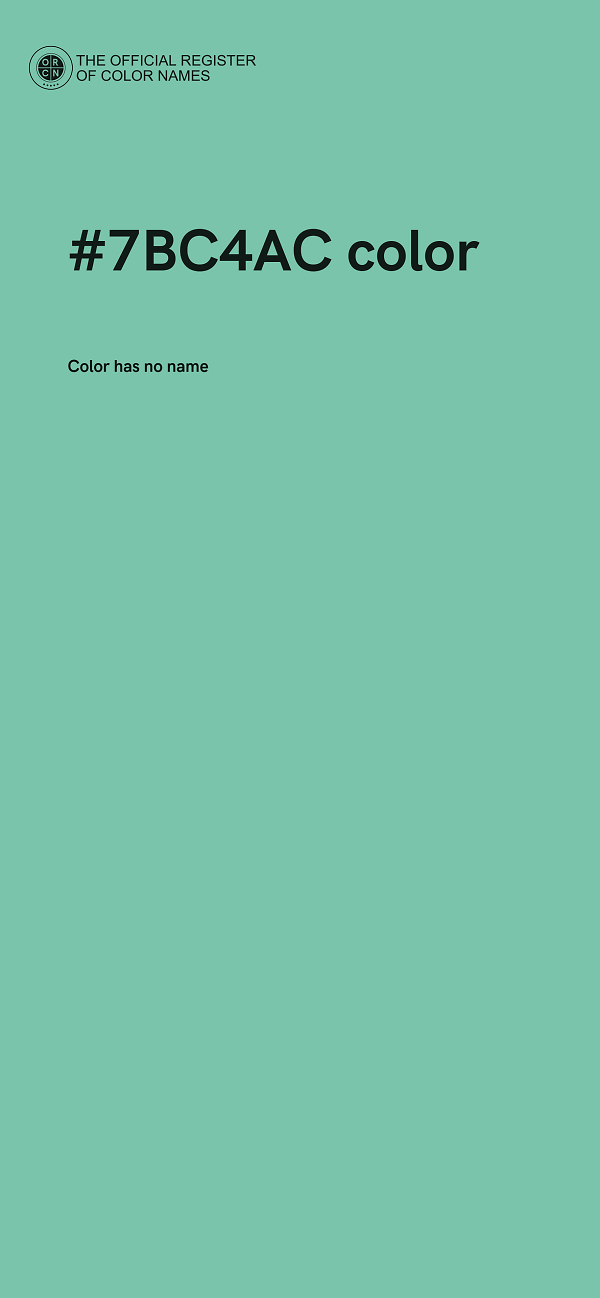 #7BC4AC color image