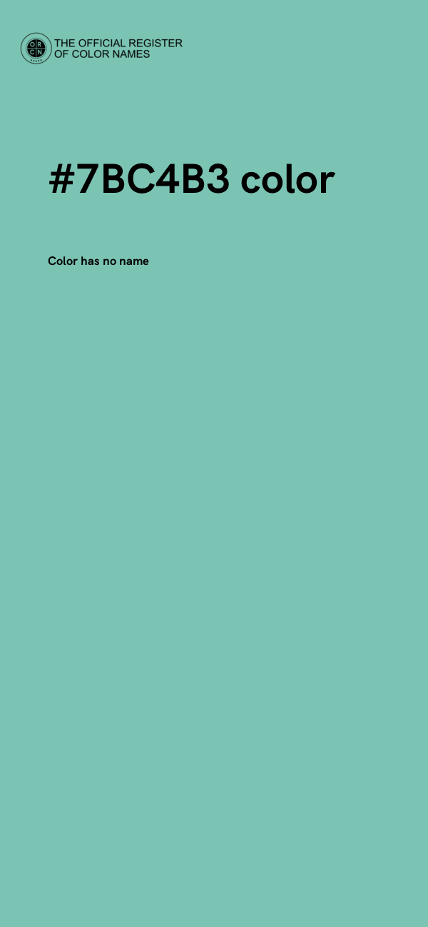 #7BC4B3 color image
