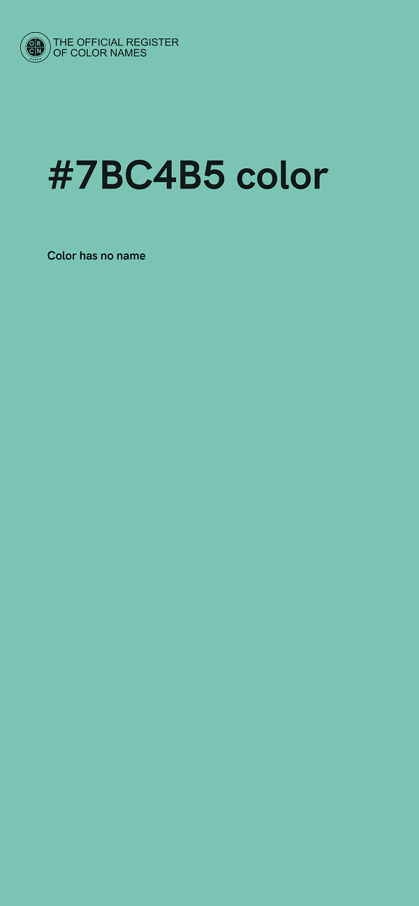 #7BC4B5 color image