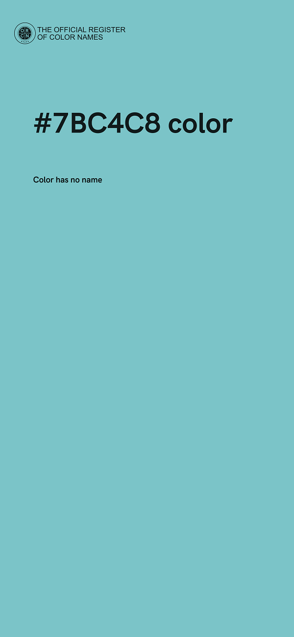 #7BC4C8 color image