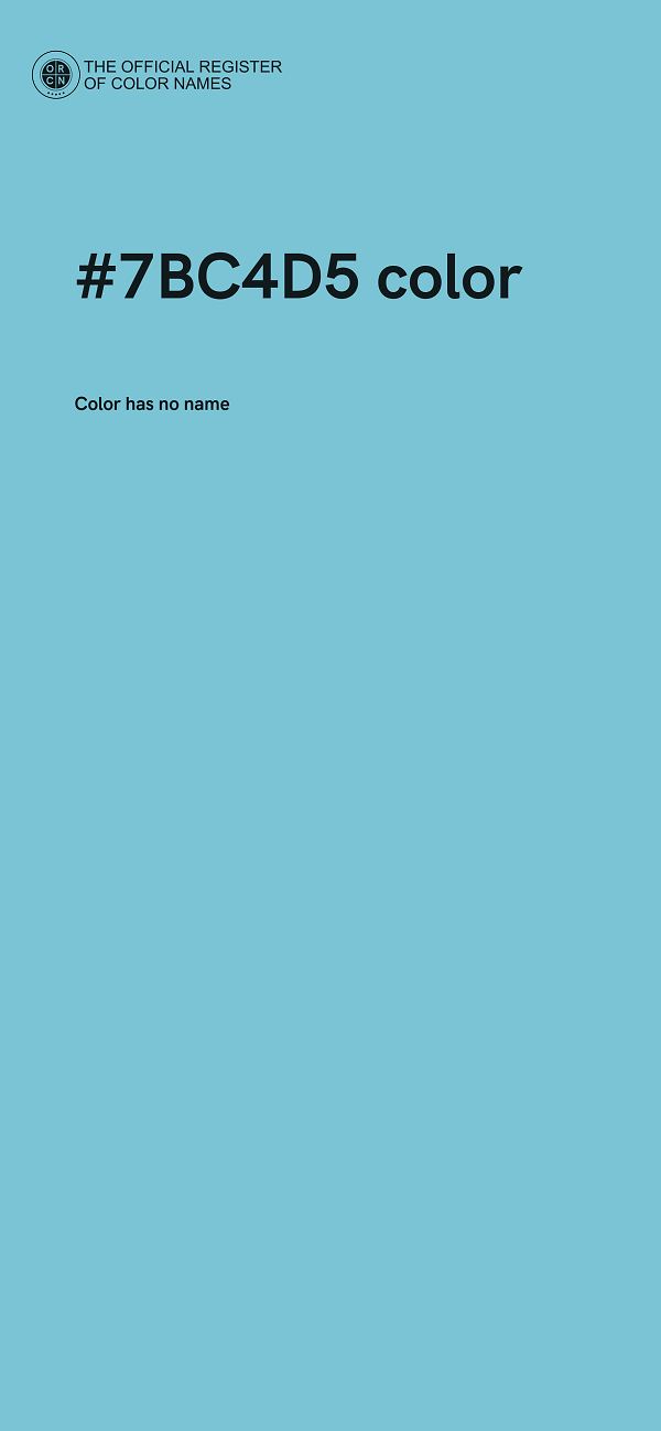 #7BC4D5 color image