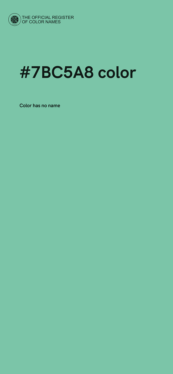 #7BC5A8 color image