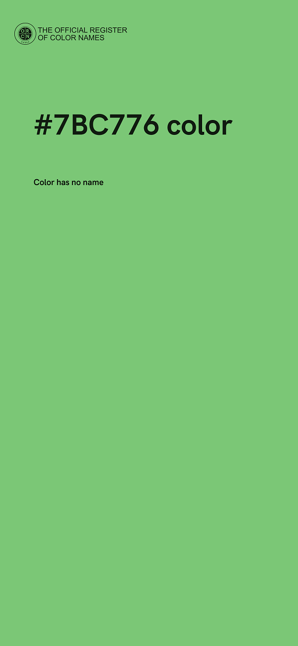 #7BC776 color image