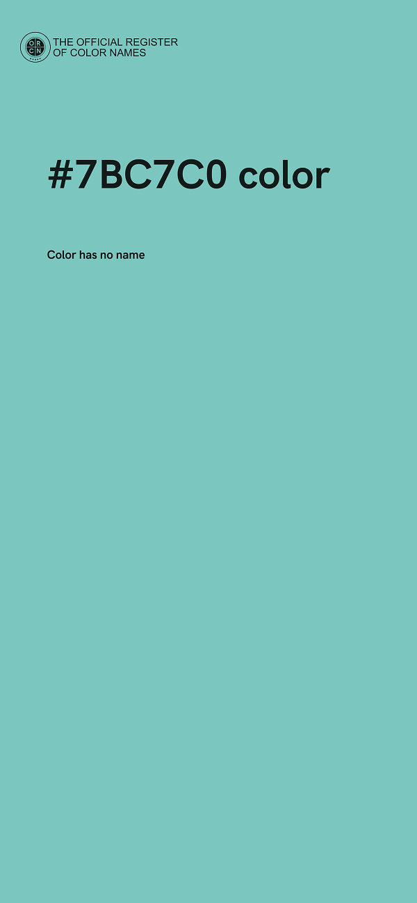 #7BC7C0 color image