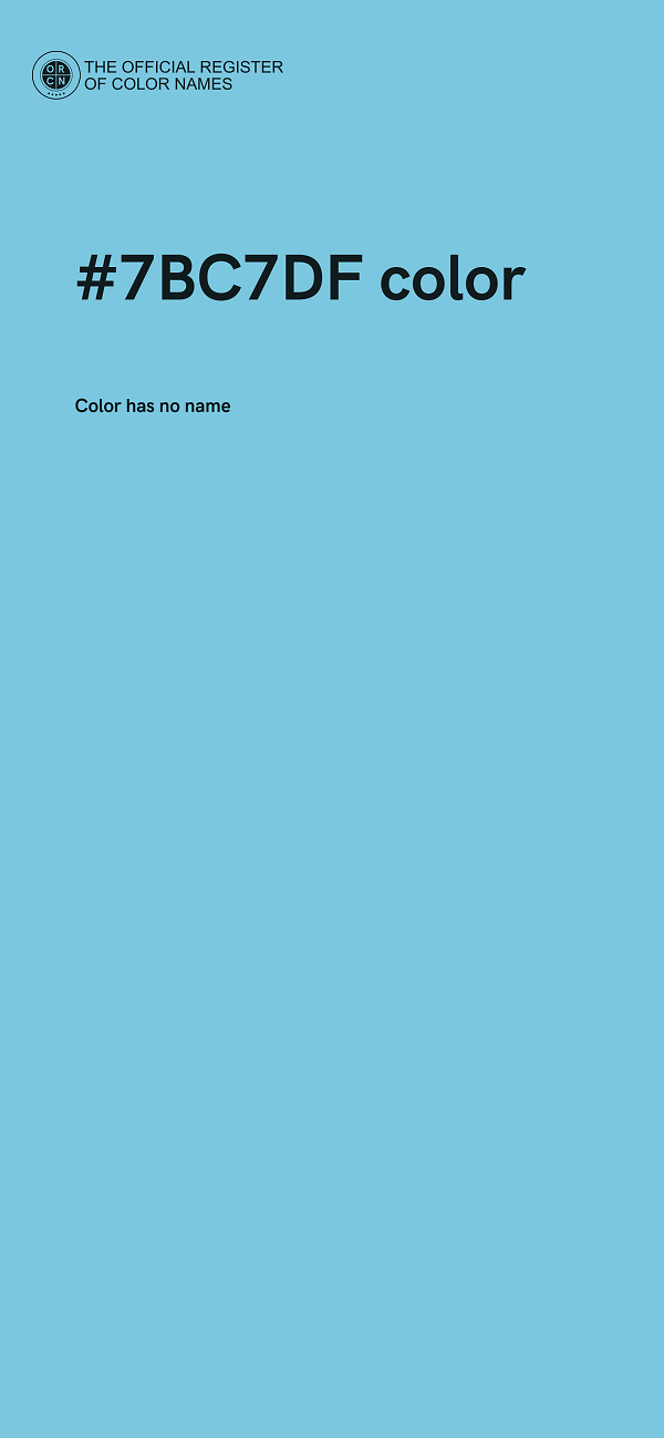 #7BC7DF color image